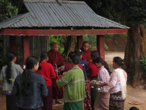 Feeding of the Monks in Pankam Village, Myanmar