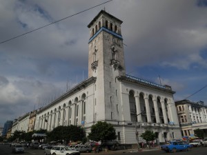 British colonial Myanma Port Authority in Yangon, Myanmar