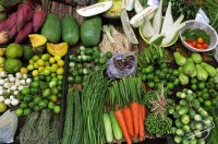 Vegetables at Bogyoke Aung San Market in Yangon, Myanmar