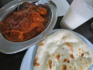 Paneer Butter Masala with Roti and Lassi