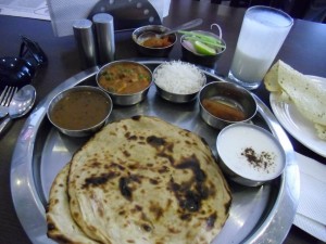 Vegetable Thali from Jaipur, Rajasthan, India