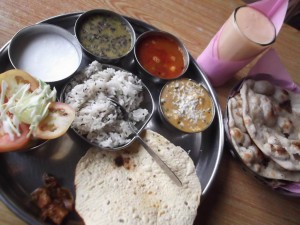 Vegetable Thali from Rishikesh, Uttarakhand, India