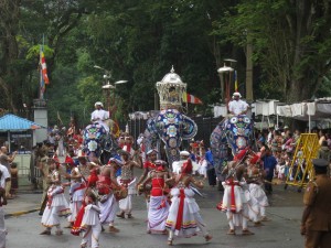 Dancers at Esala Perahera Tooth Festival in Kandy, Sri Lanka