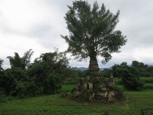 Buddhist Stupa in Little Bagan by Hsipaw, Myanmar