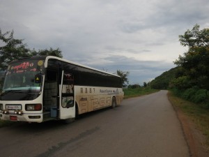 Broken-down Night Bus on the way to Nyaungshwe, Myanmar