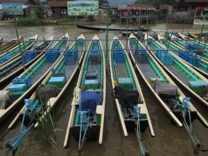 Boats for Tourist Tours on Inle Lake, Myanmar