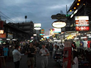 The People on Khao San Road in Bangkok, Thailand