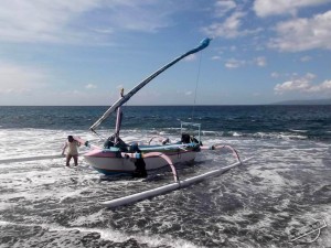 Fishing Boat from Nusa Lembongan to Bali, Indonesia