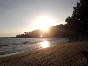 Sunset Stroll at Sengiggi Beach on Lombok, Indonesia