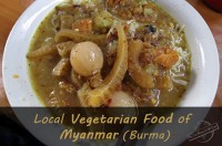 Local Vegetarian Food of Myanmar Burma