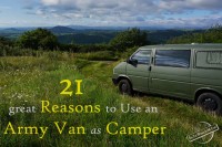 21 great Reasons to Use an Army Van as Camper