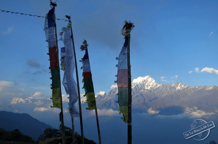 AIR - Buddhist Prayer Flags waving in the Mountain Winds of Nepal - seetheworldinmyeyes.com