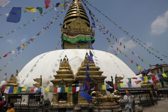 UNESCO enlisted Swayambhunath Monkey Temple in Kathmandu, Nepal