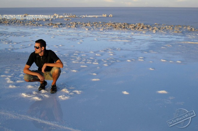 Dennis Kopp Enjoying the Vastness of Salar de Uyuni in Bolivia