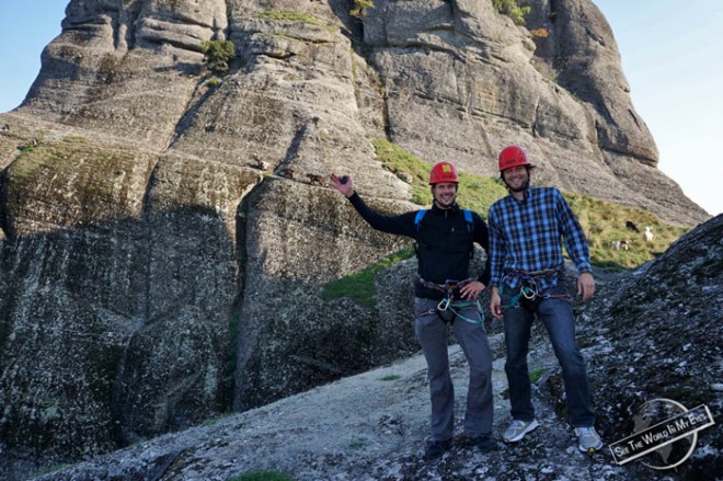 Dennis Kopp Climbed to the Dip of Great Saint Rock in Meteora, Greece